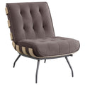 Mid-Century Upholstered Fabric Accent Chair C139677