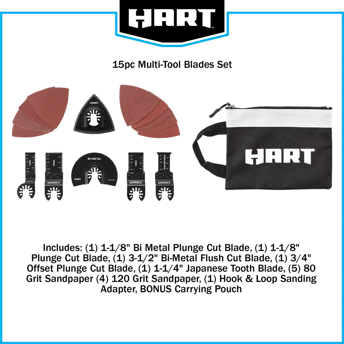 15 Piece Multi-Tool Blade and Accessory Set G4618