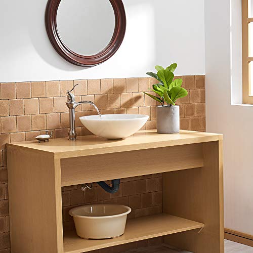 Brushed Nickel Single-Handle Vessel Sink Faucet D415986
