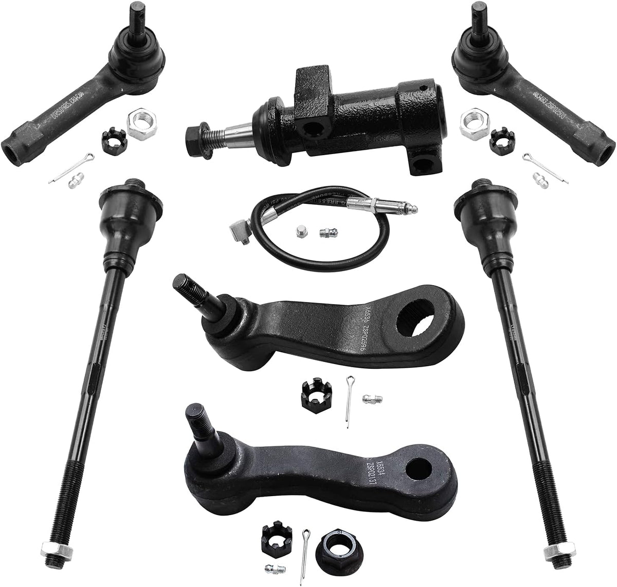 Front Tie Rods & Idler & Pitman Arms 7pc Set U615209