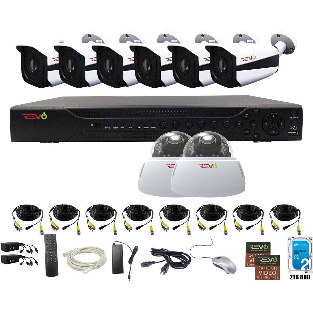 16 Ch. Video Security System with 8 Indoor/Outdoor 5 Megapixel Cameras C47251
