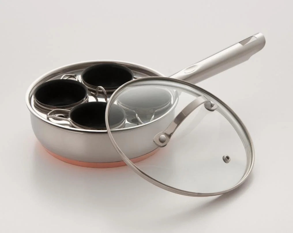 4 Cup Copper Nonstick Egg Poacher H67422