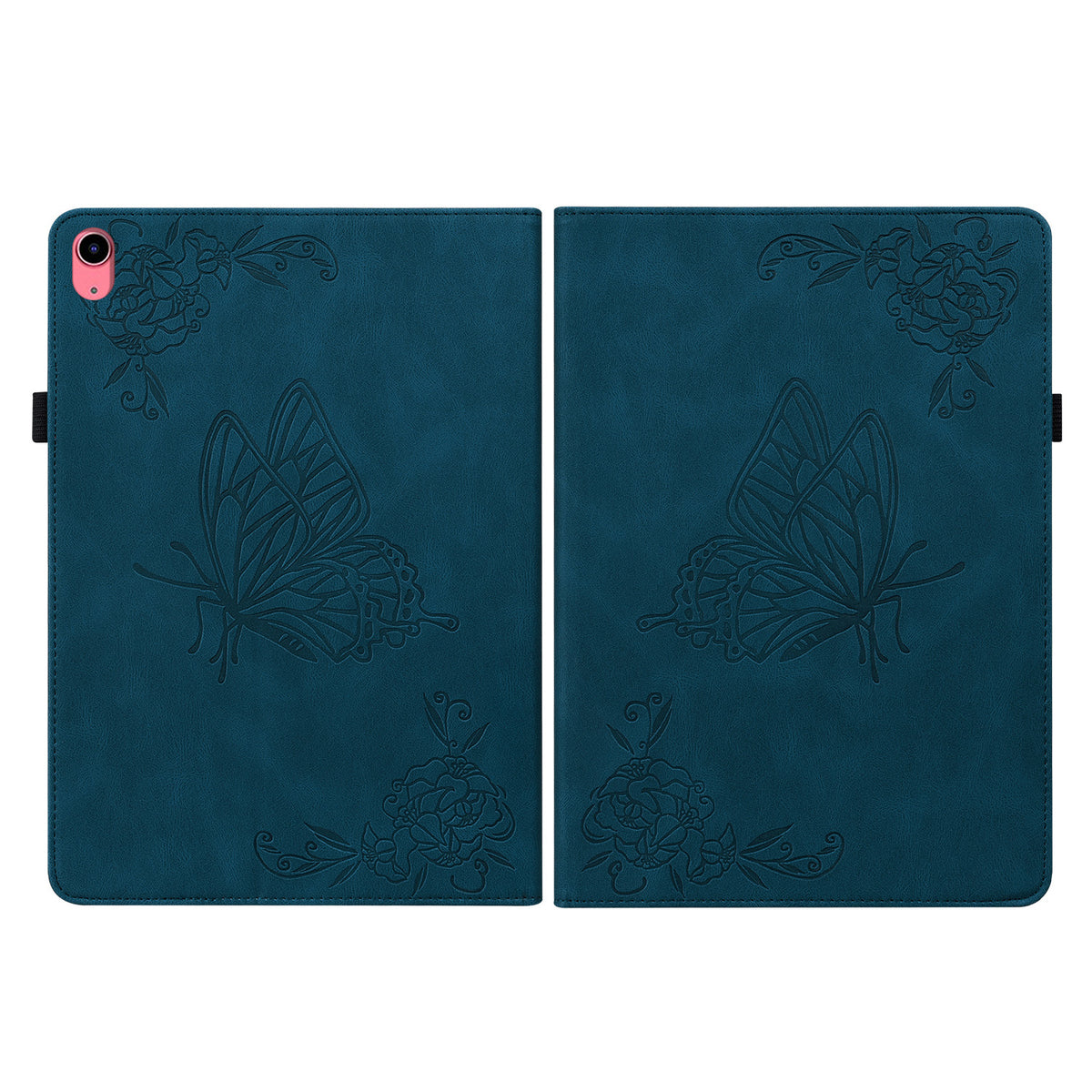 Blue PU Leather Folio Stand Cover for iPad 10th Gen Q23588
