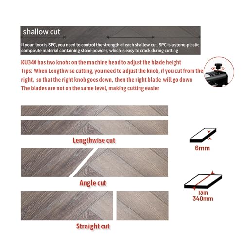13" Pro Vinyl Floor Cutter for LVP, LVT, SPC, PVC, VCT, WPC and Rigid Core Vinyl Plank Flooring G496632
