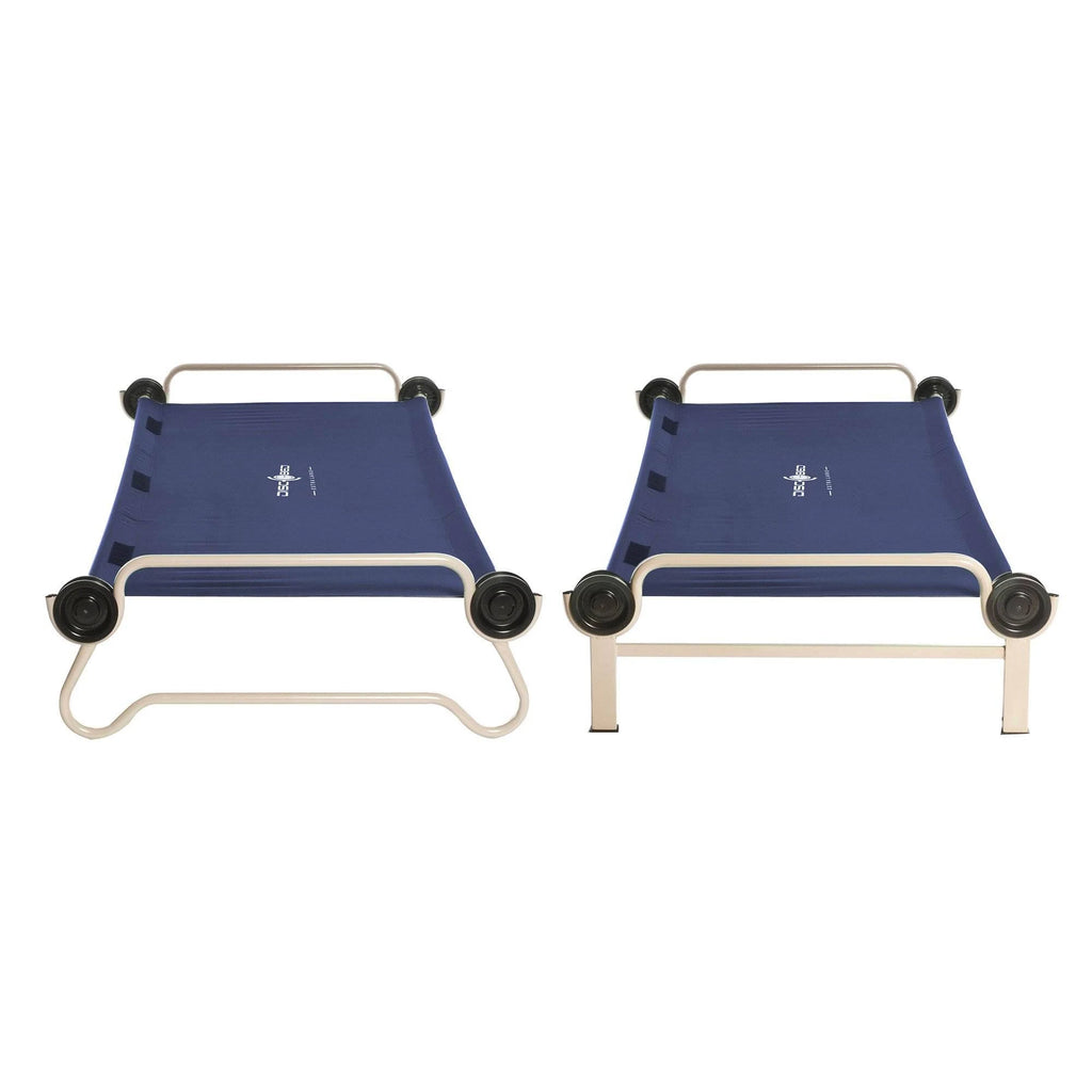 Navy Blue Double Cot with Organizers X71744