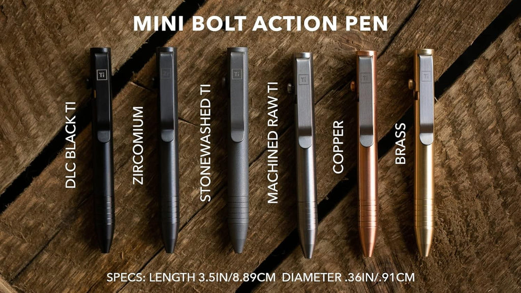 Mini Bolt Action Pen (Zirconium) P5821