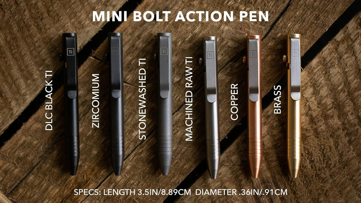 Mini Bolt Action Pen (Zirconium) P5821