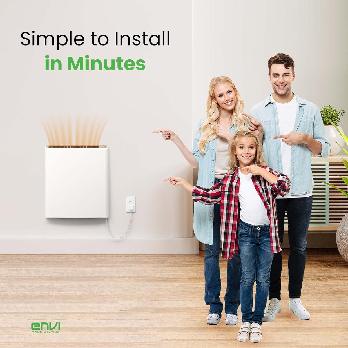 Envi Plug-in Electric Panel Wall Heater K768