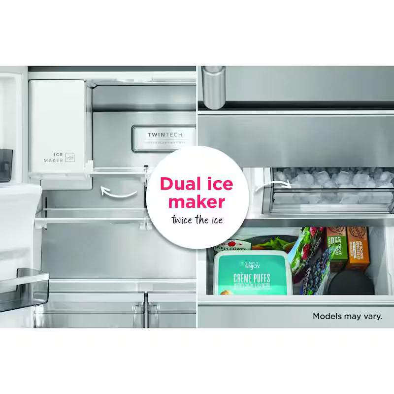 22.6 cu. ft. French Door Refrigerator in Black Stainless Steel V5959