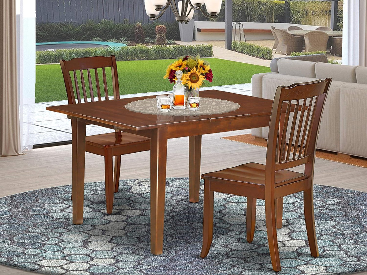 5 Pc Mahogany Dining Set with Table and 4 Chairs A642105