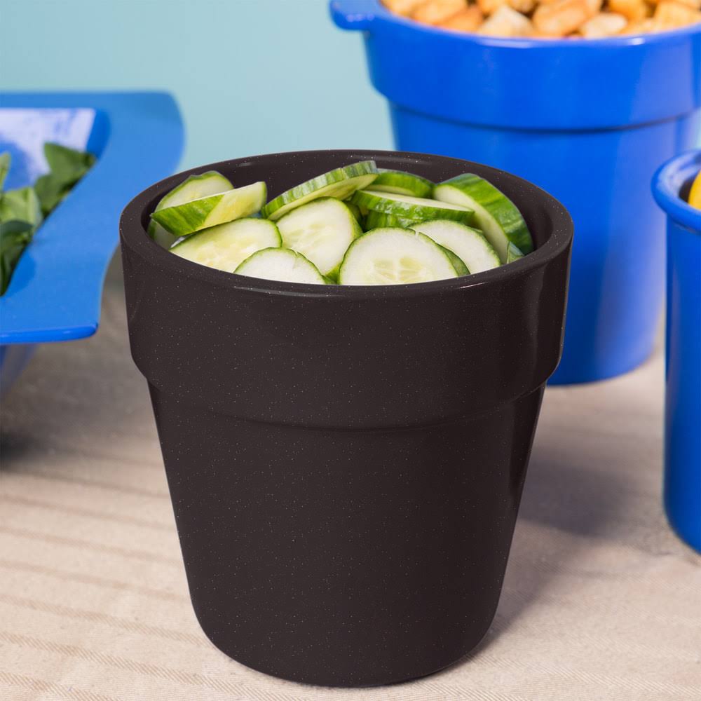 Midnight Speckle Cast Aluminum Round Condiment Crock G679