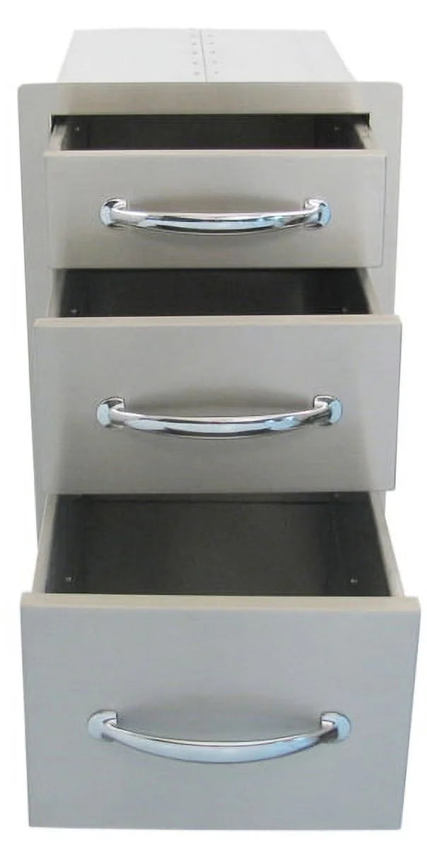 14" Flush Triple Access Drawer C475