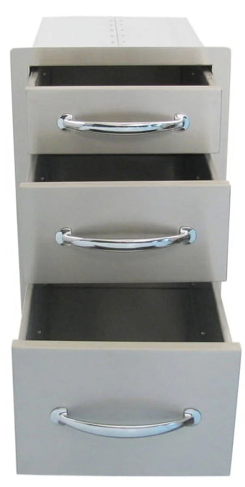 14" Flush Triple Access Drawer C475