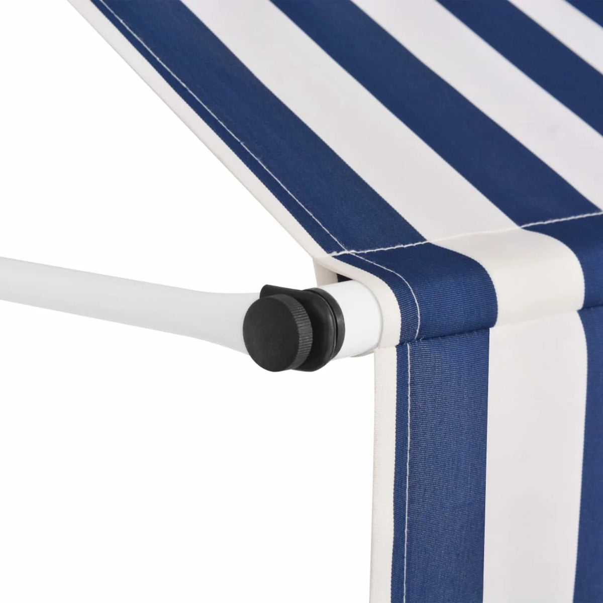 Manual Retractable Awning 39.4" Blue and White Stripes U27136