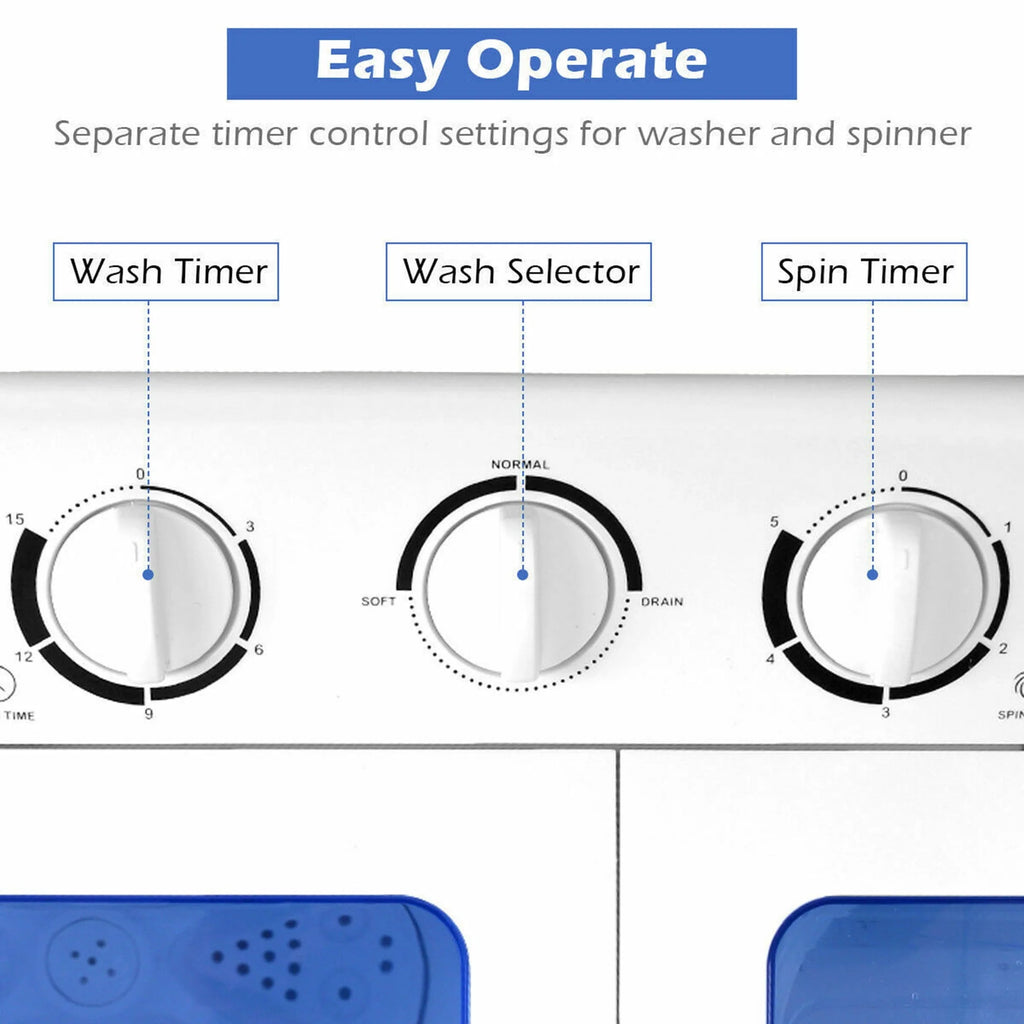 Compact Portable Twin Tub Washing Machine F448656