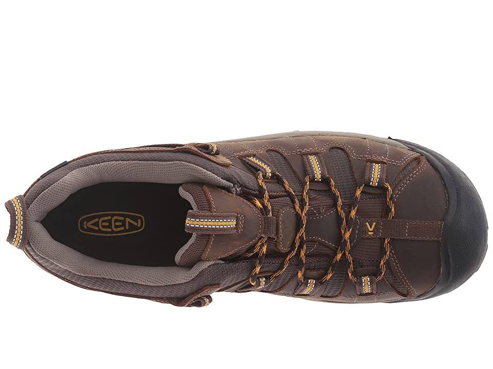 Cascade Brown Golden Yellow Men's Hiking Shoes Size 7.5 Wide Y74948