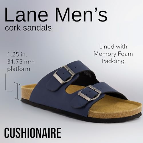 Cork Footbed Mens Leather Sandals K63021