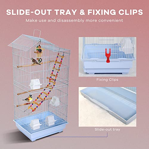 39 inch Large Flight Cage with Bird Stand F7136