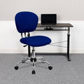 Blue Mesh Swivel Task Office Chair with Chrome Base G87337
