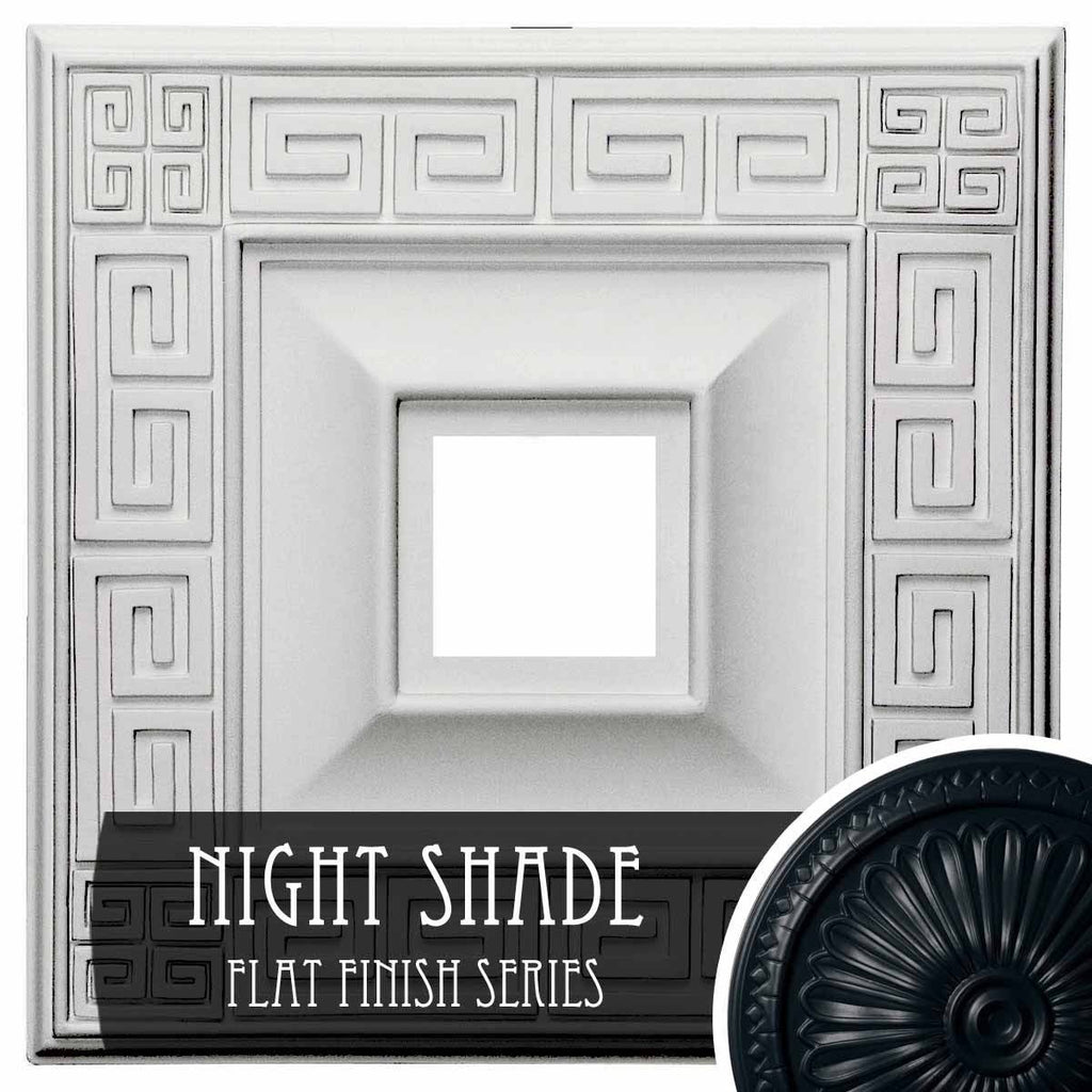 Hand-Painted Night Shade Ceiling Medallion U63998