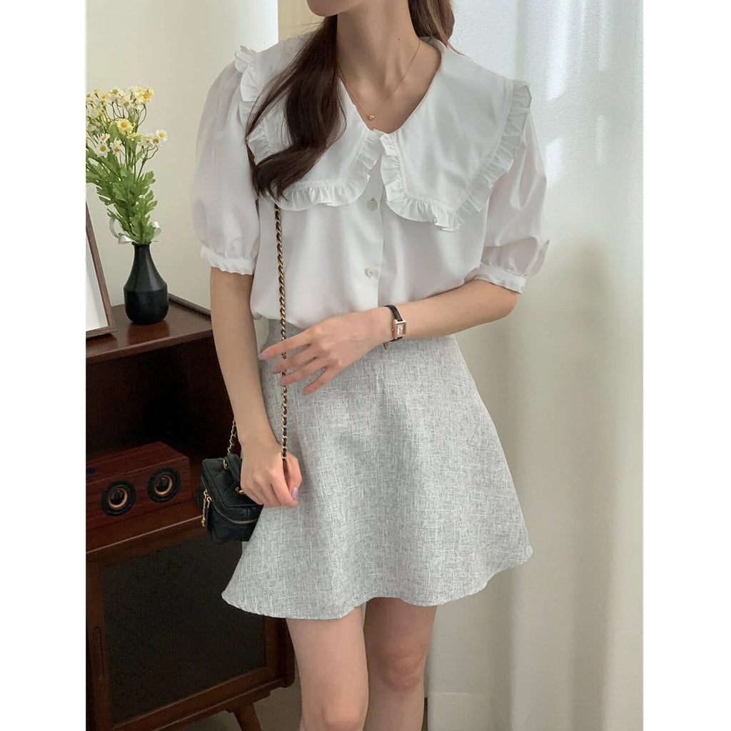Flared Mini Skirt F1371