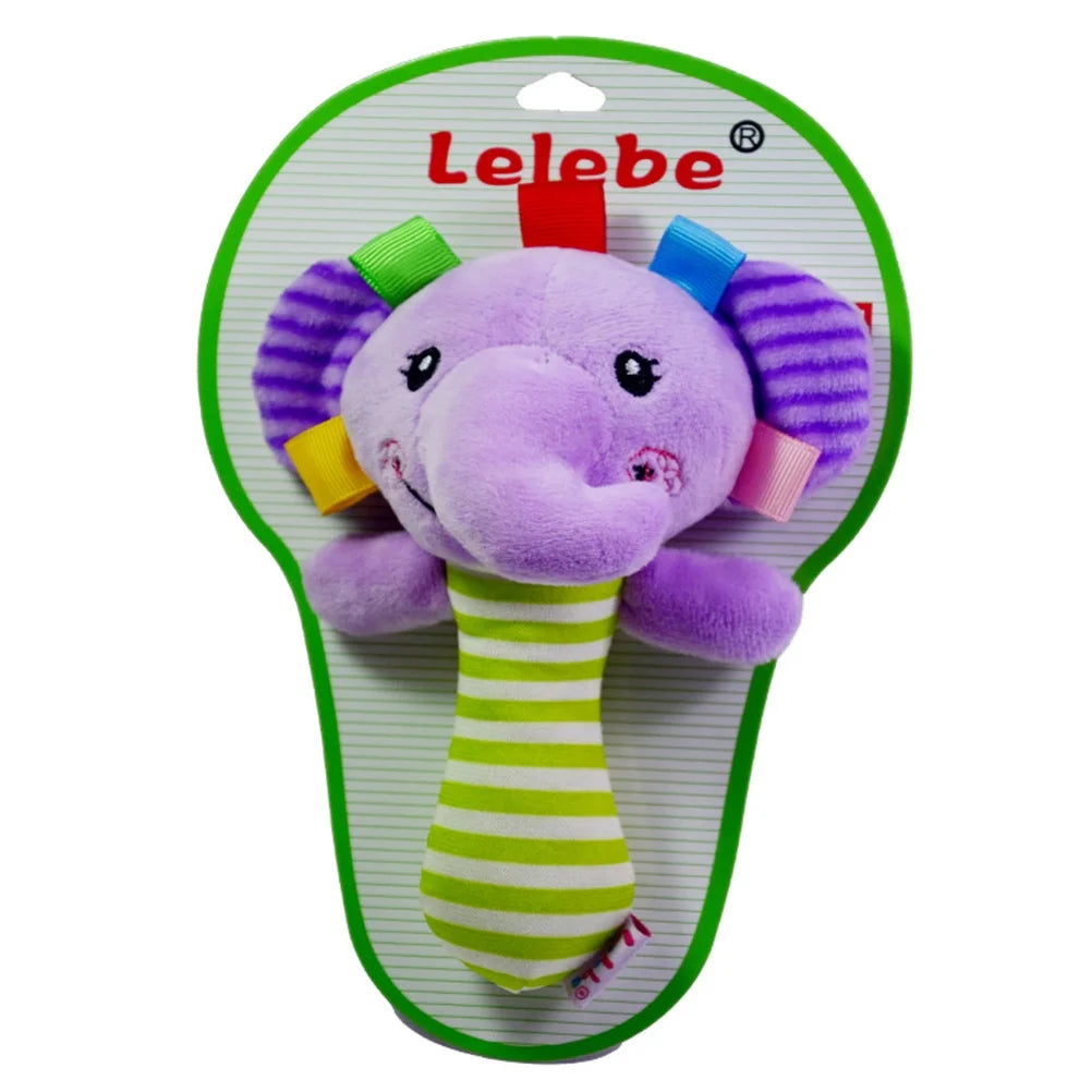 Elephant Plush Rattle Toy for Infant Q398