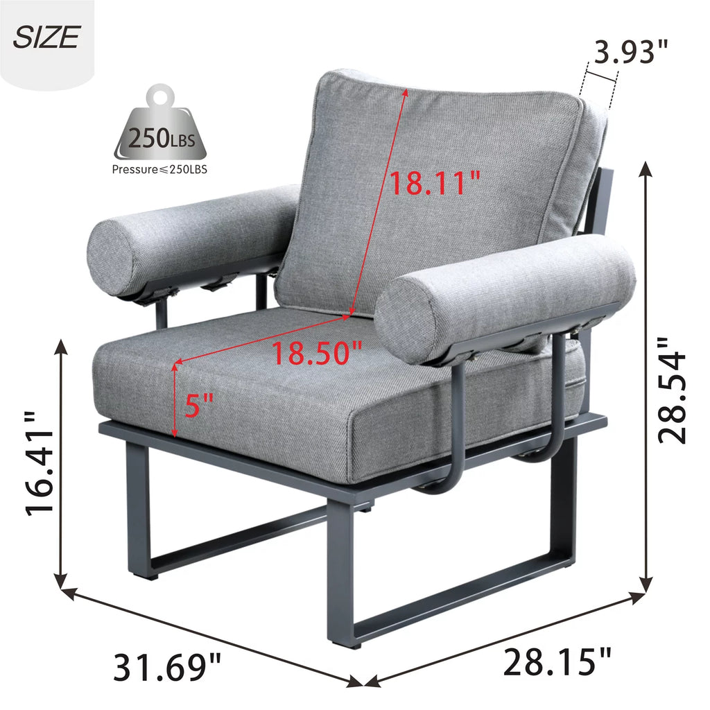 2 Pieces All Weather Wicker Patio Sectional Couch with Cushions H79664