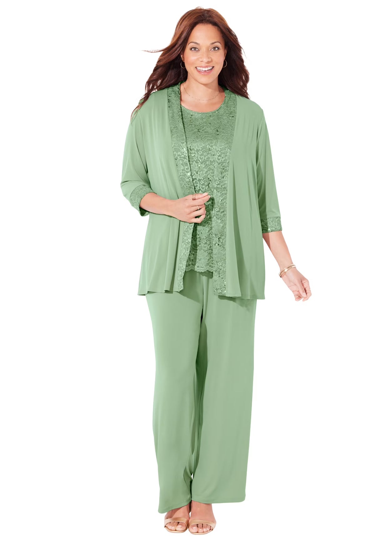 3-Piece Lace Pant Suit H74968
