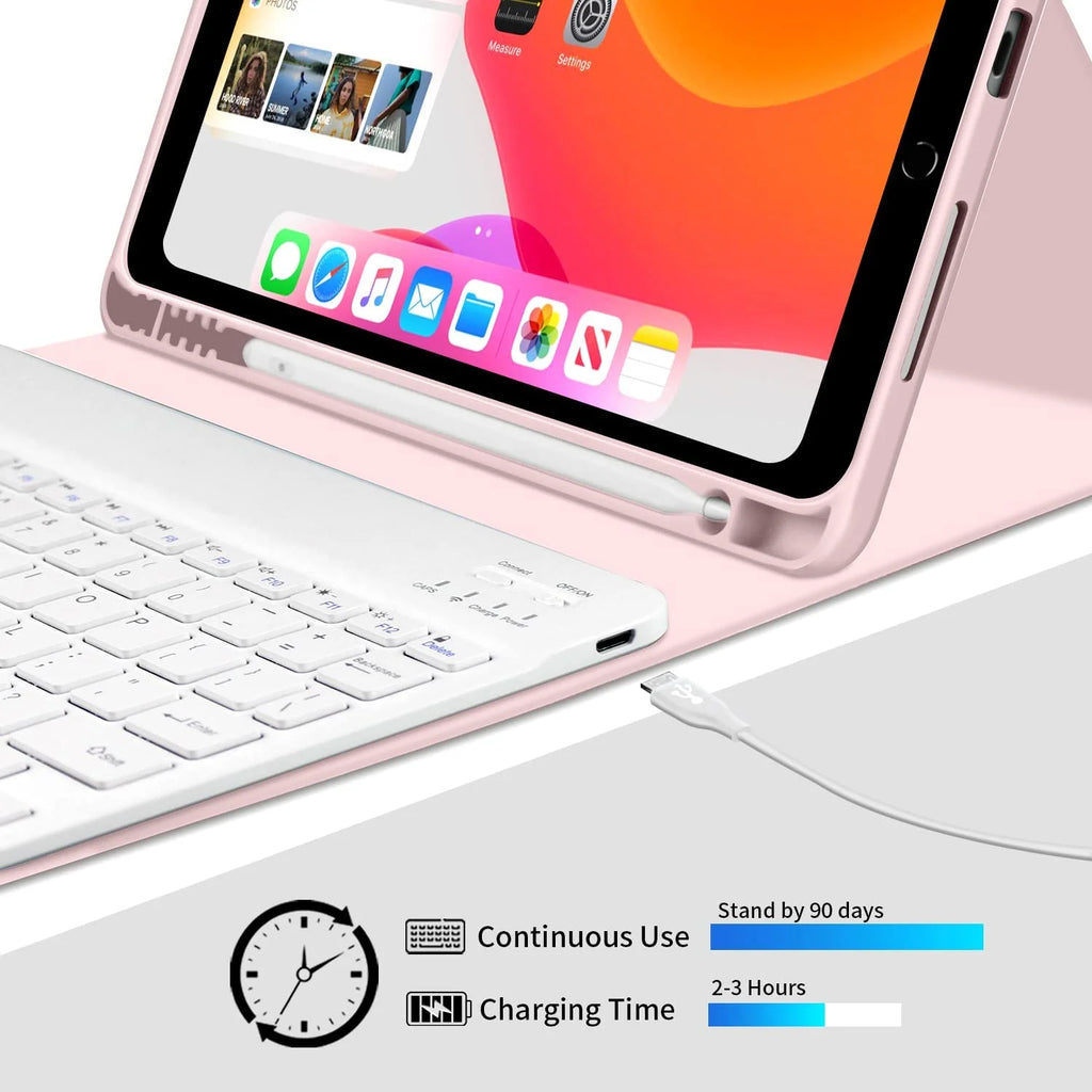 Keyboard Case with Pencil Holder for iPad 9.7 Inch B42108