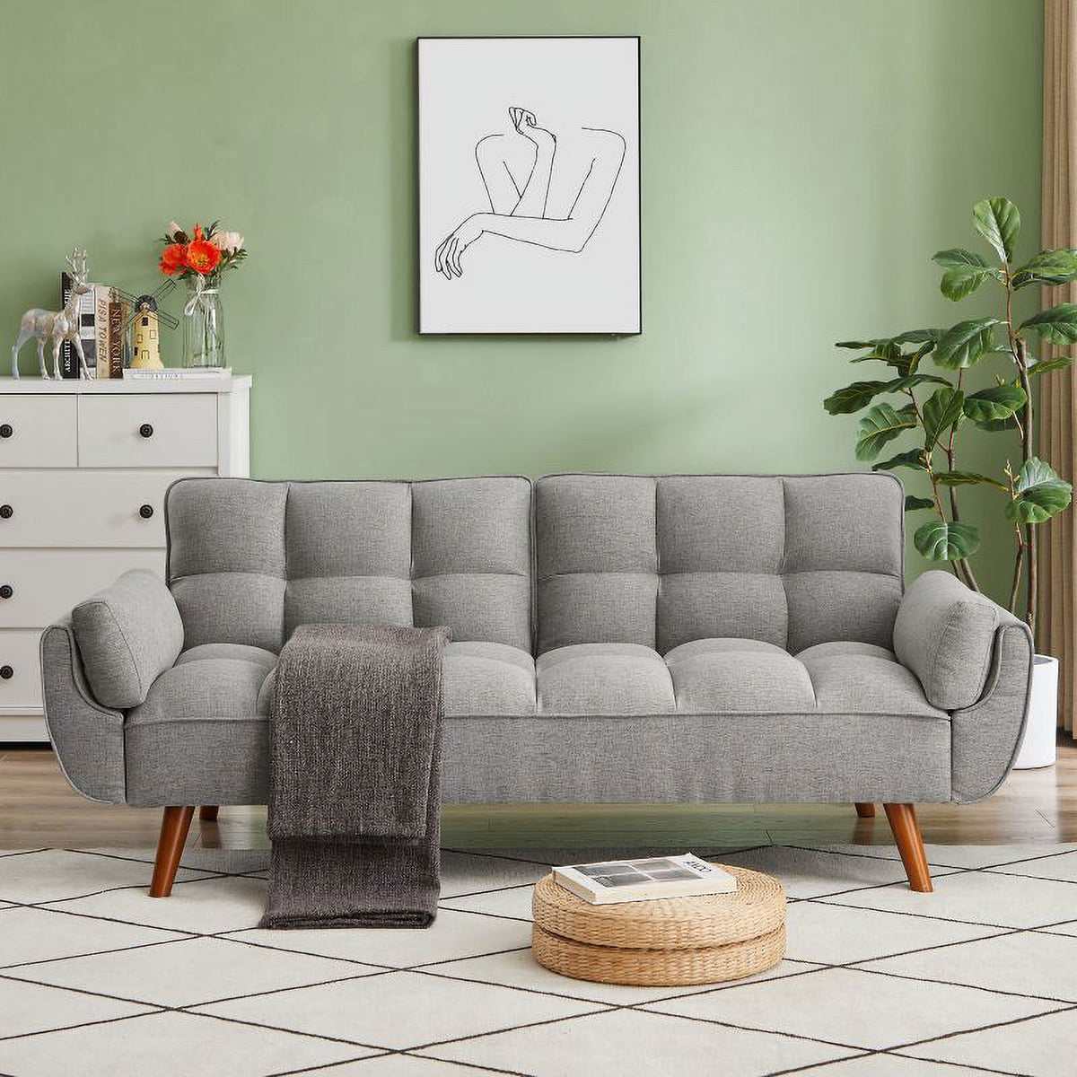 Adjustable Velvet Sofa E62245
