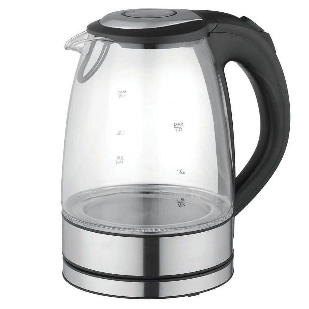 7 Cups Glass and Stainless Steel Electric Tea Kettle K34204