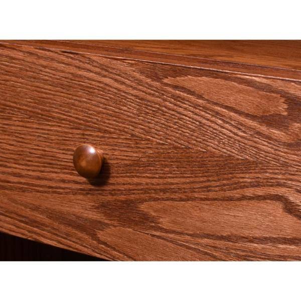 Dry Oak Finish Bookcase with Shelf and Drawer X616233