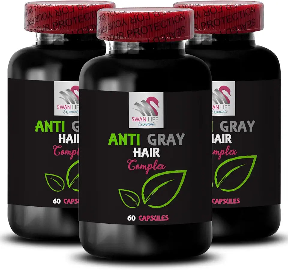 Anti Gray Hair Supplement 180 Capsules F623820