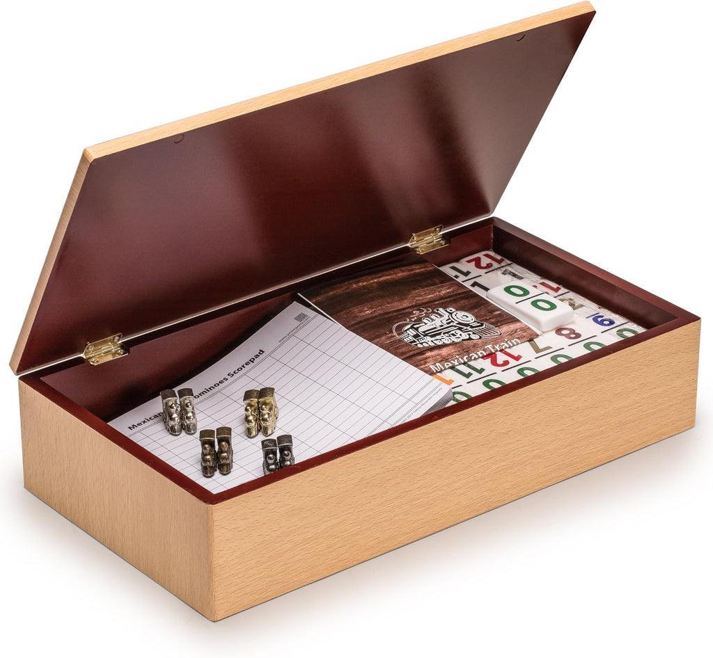 Mexican Train Complete Set with Double 12 Number Dominoes R94453