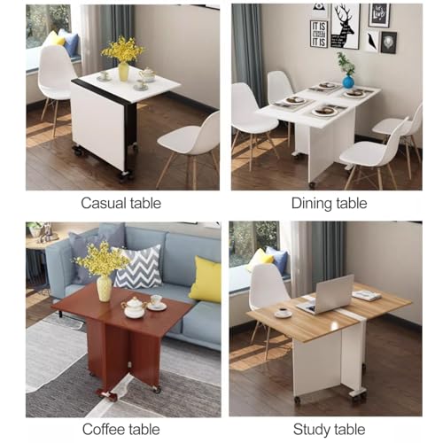 Folding Dining Table with 6 Wheels B531770