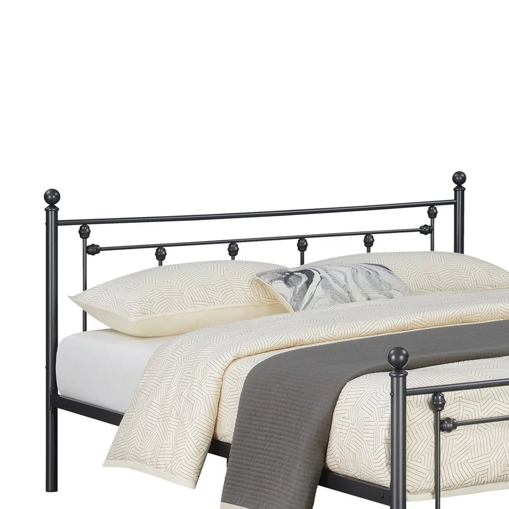 Queen Size Heavy Steel Metal Frame Bed H771