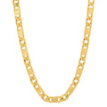 14k Yellow Gold Plated Mariner Choker Chain Necklace, 16 inches J242484