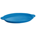 Sky Blue Cast Aluminum Oval Shell Platter Z492923