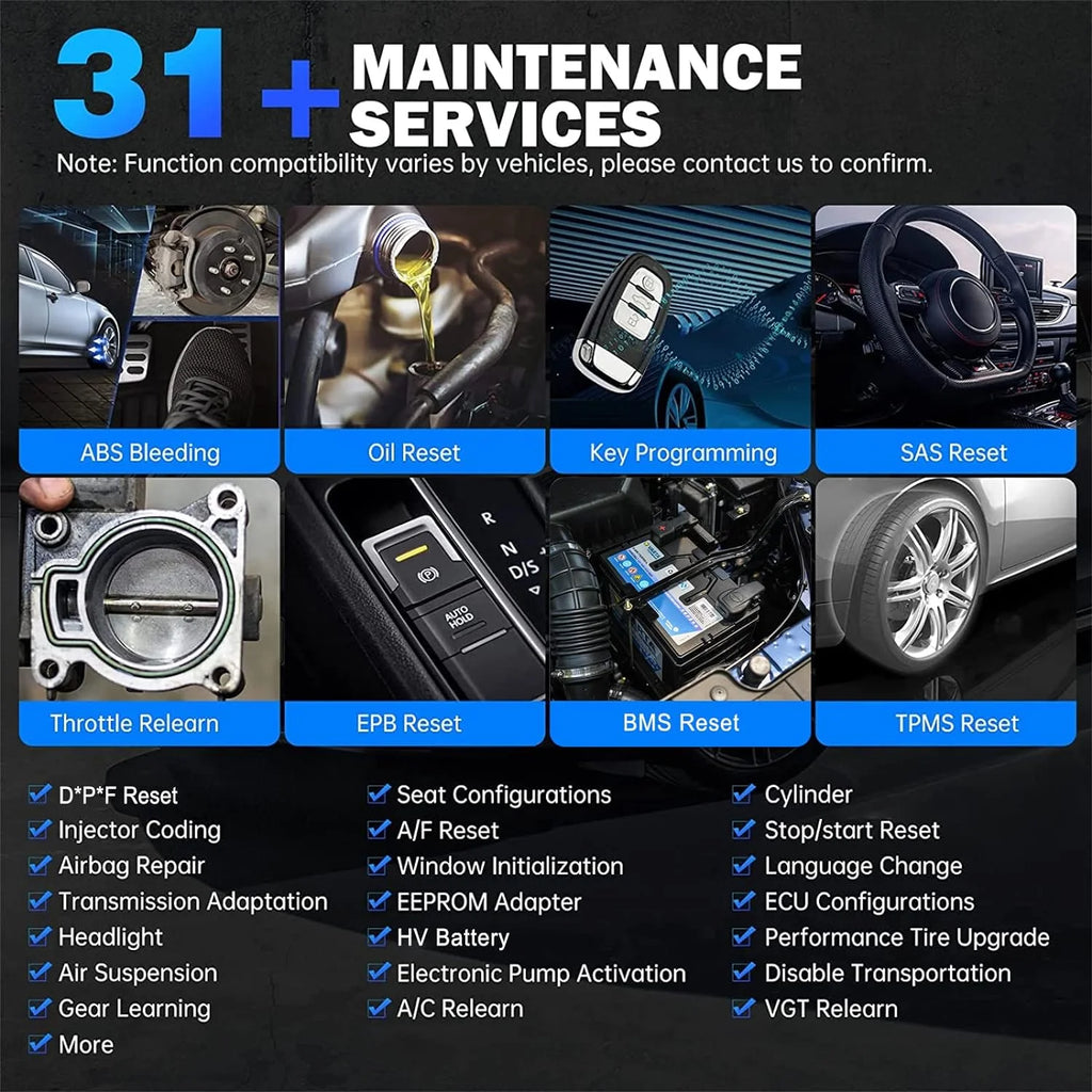 Wireless Bidirectional Car Diagnostic Scanner H532