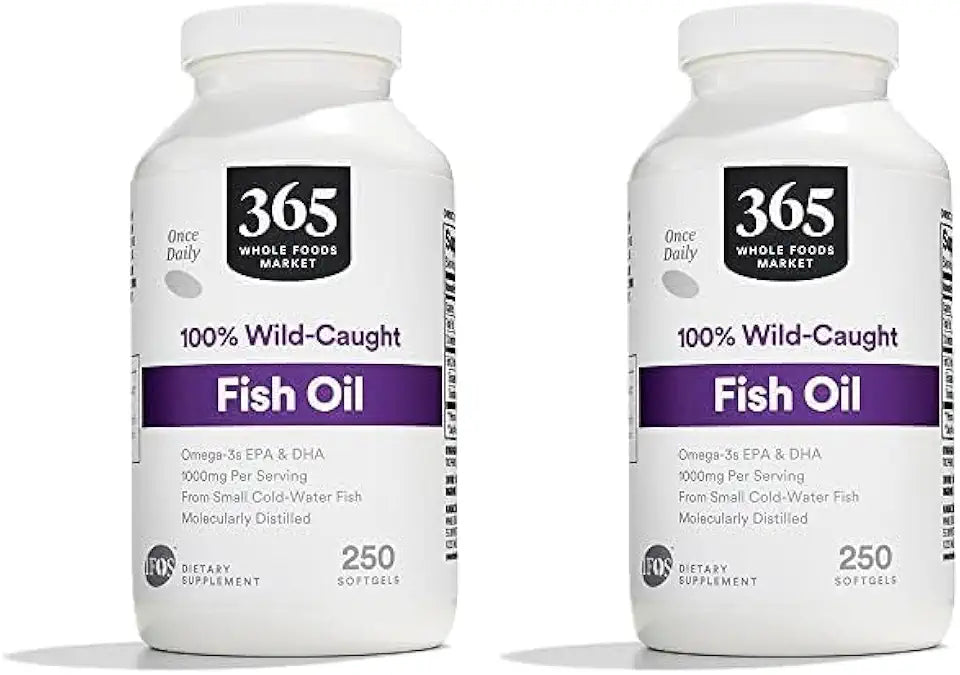 Fish Oil 1000 Mg Softgels, 250 Count (Pack of 2) Z503