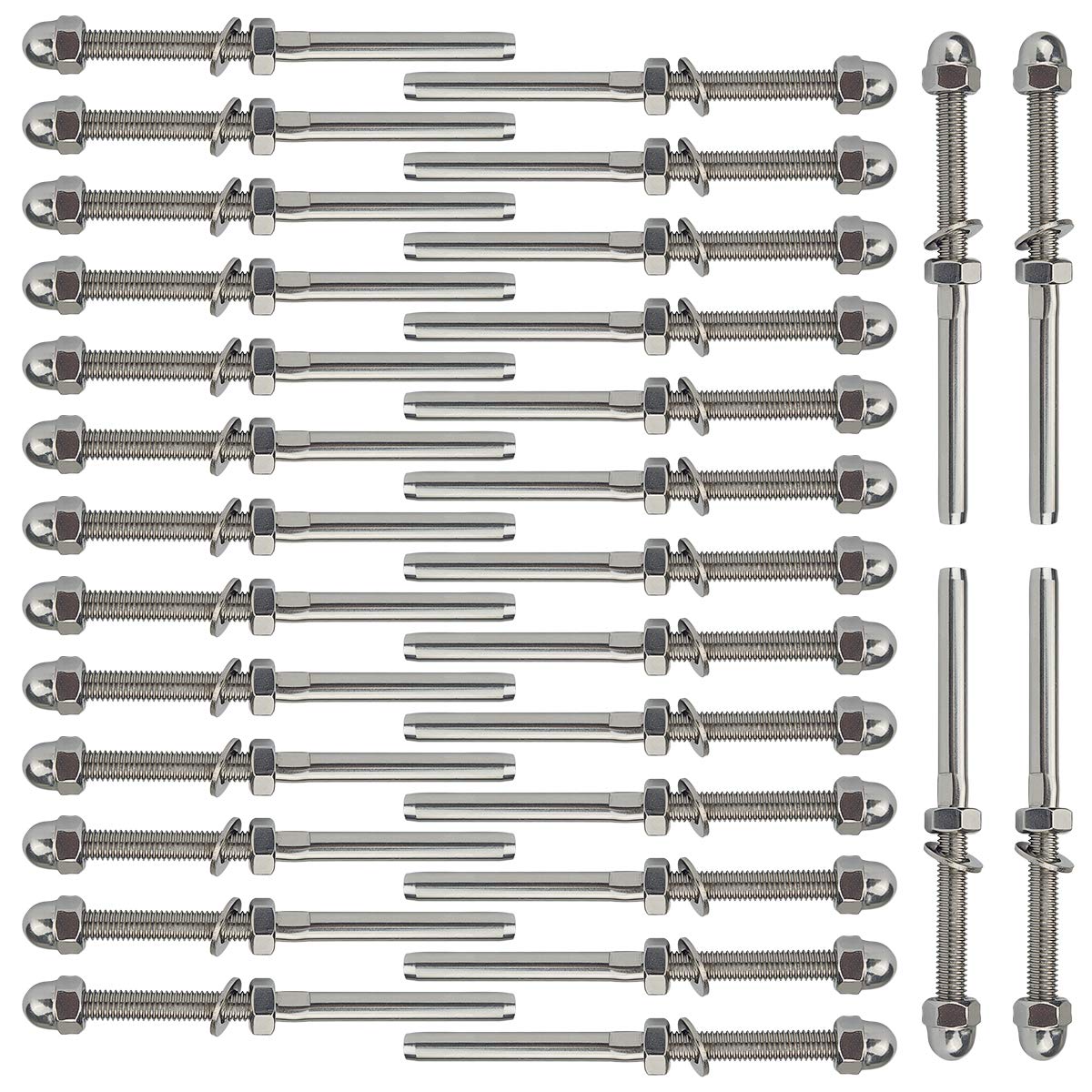 30 Pack 1/8 Cable Railing Kit T316 Stainless Steel G291