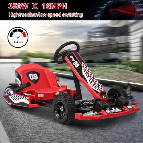 16 MPH Electric Drift Kart with 350W Motor K943