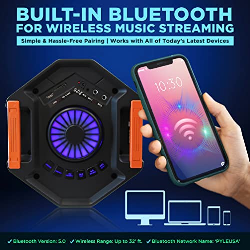 300W Dual 6.5” Rechargeable Bluetooth PA Speaker S946553