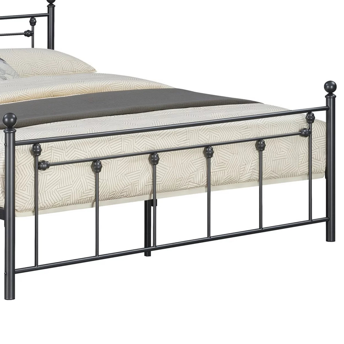 Queen Size Heavy Steel Metal Frame Bed H771