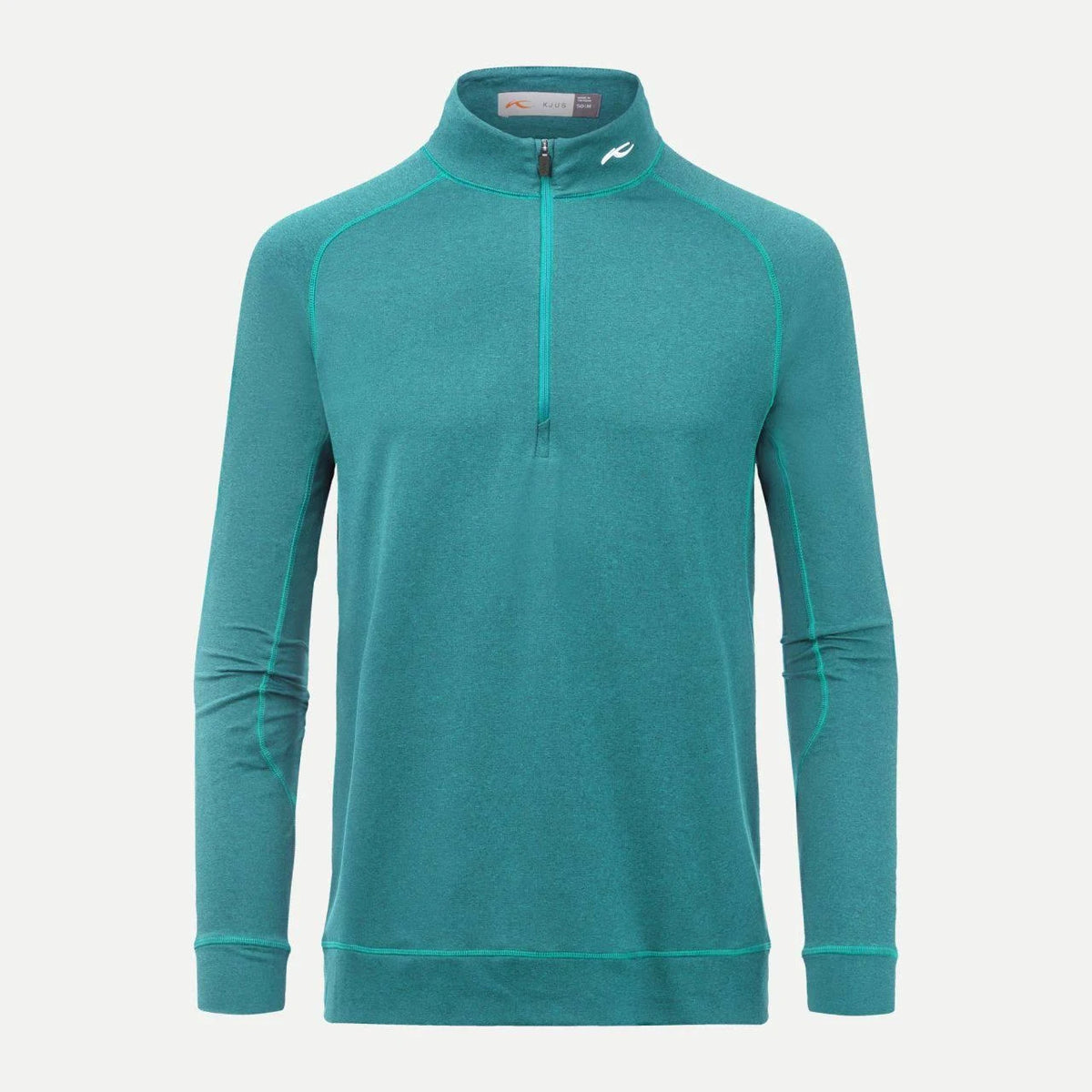Ocean Teal Melange Half-Zip Midlayer Top B394