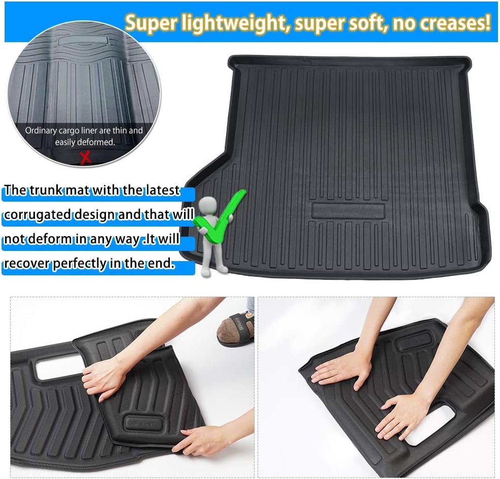 Trunk Mat Rear Cargo Liner TPO Pack of 2 U8999