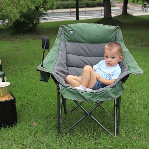 Oversized XL Folding Camping Chair with Cup Holder and Carry Bag T254338