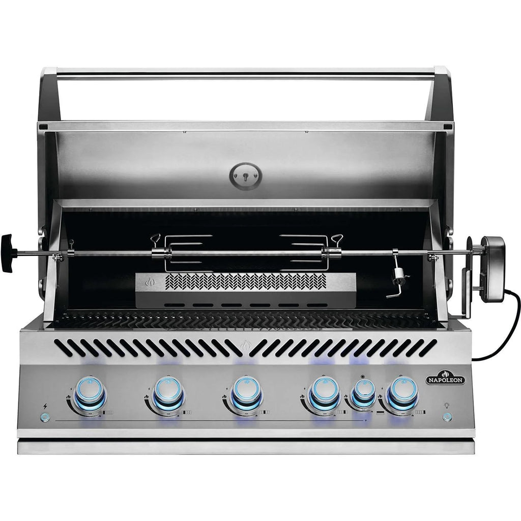 38-Inch Propane Gas Grill with Infrared Rear Burner and Rotisserie Kit W899827