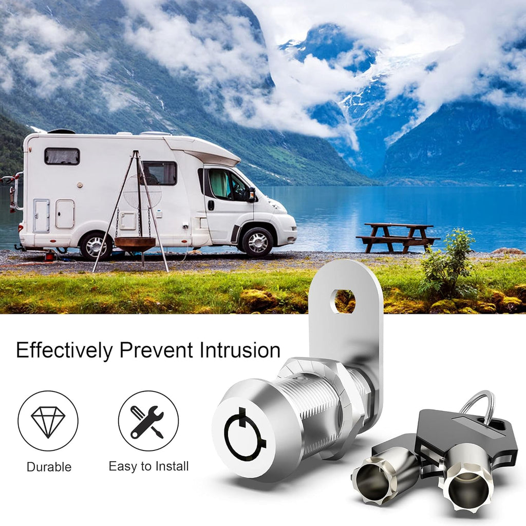 3 Pack Keyed Alike 5/8 Inch Zinc Alloy Cabinet Locks N954761