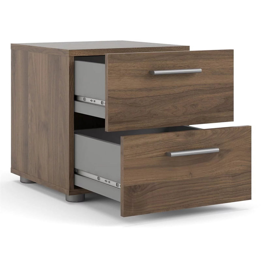 2 Drawer Walnut Nightstand M7430